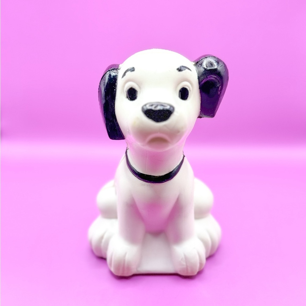 Vintage Disney 101 Dalmatians Lucky 6.5” Blow Mold Coin Bank 1960s Transogram